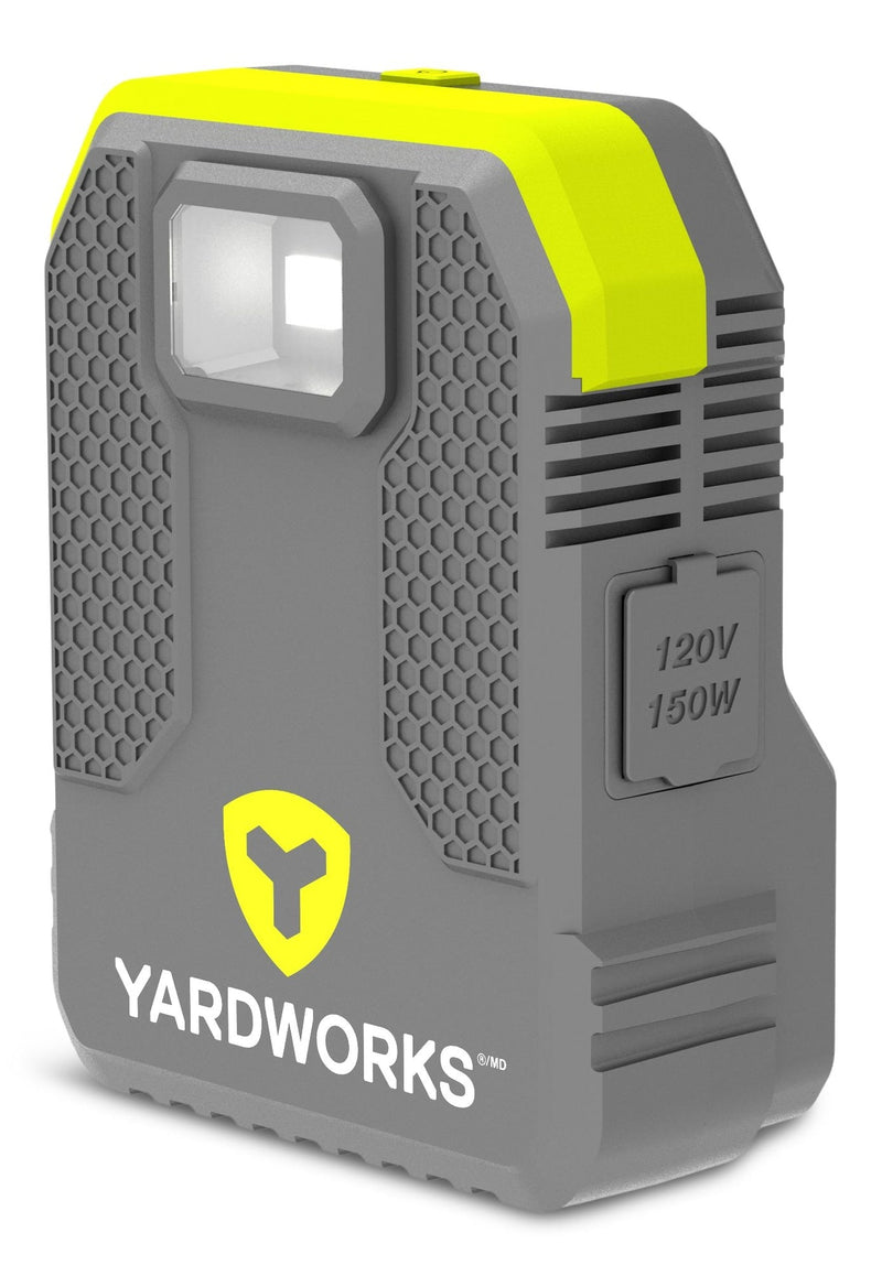 Yardworks 48V Max USB Power Inverter with LED Light, 150W T9