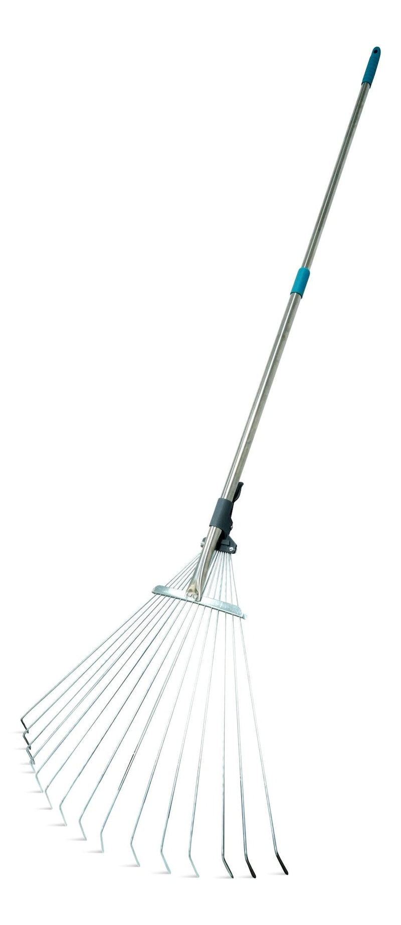 Yardworks 7 to 21-in Wide Metal Adjustable-Tine Telescopic Leaf Rake, 32 to 63-in Aluminum Shaft M9