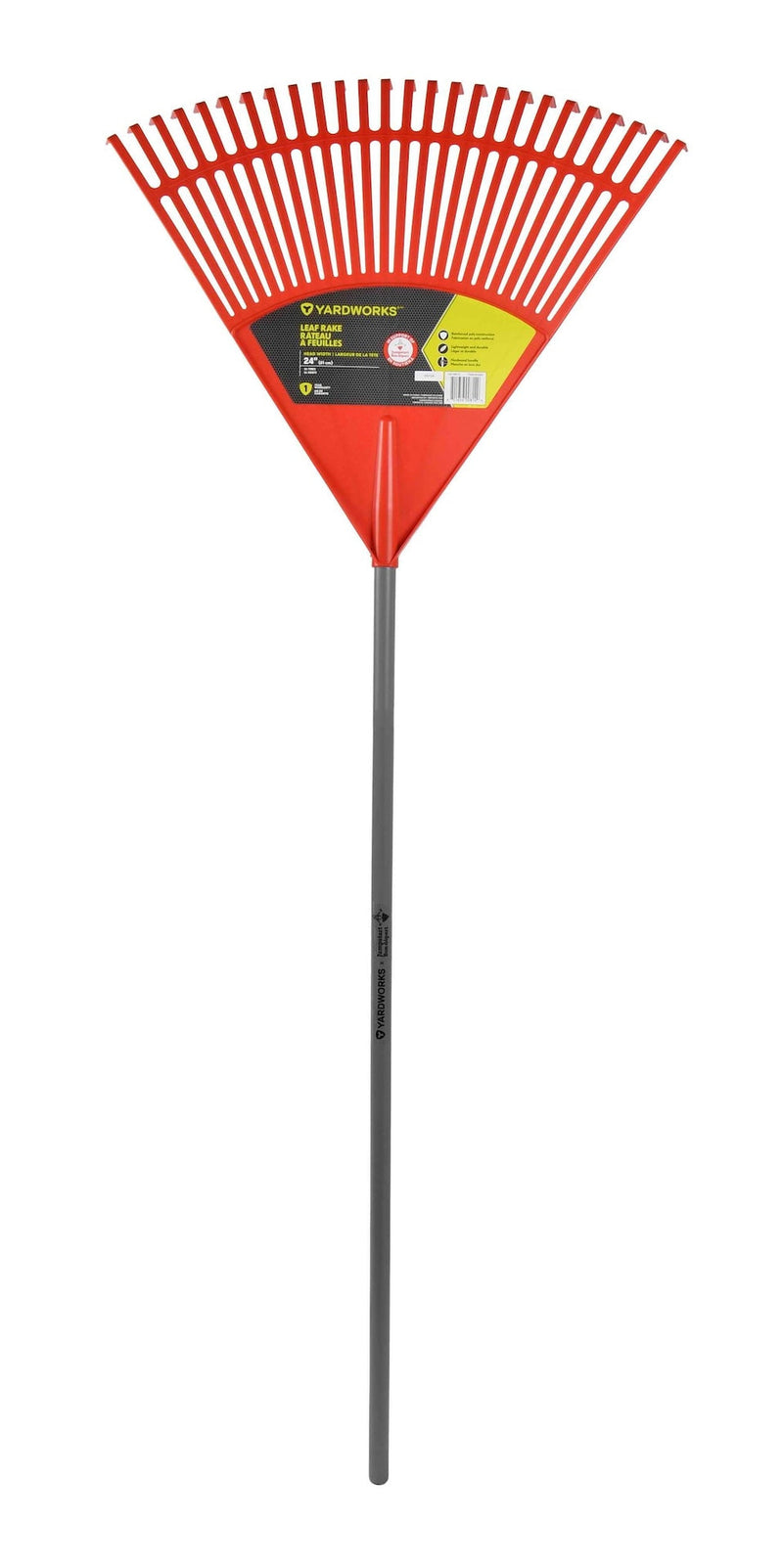 Yardworks Jumpstart Rake, Lightweight, 24-in H8