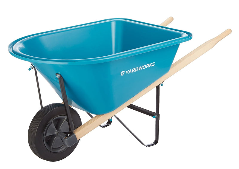 Yardworks Plastic Tray 1-Wheel Kids Wheelbarrow E2