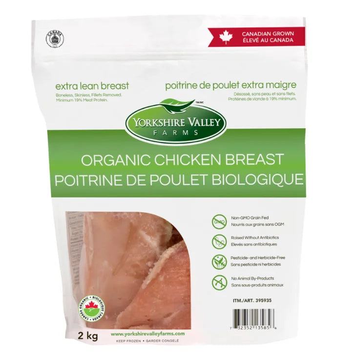 Yorkshire Valley Farms Organic Boneless Skinless Chicken Breasts, 5 2 kg P4