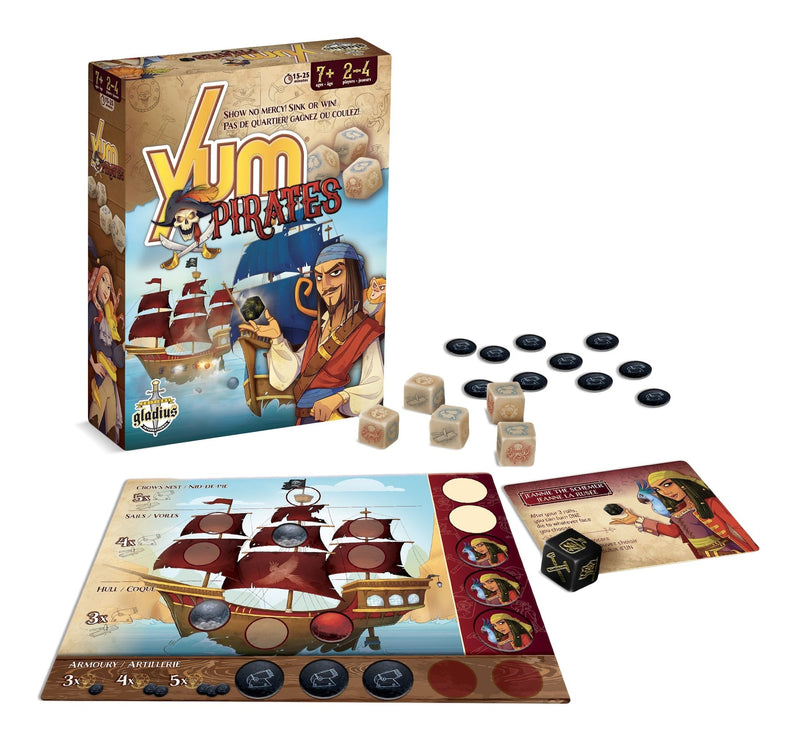Yum Pirate Family Board Game, French, Ages 7+ F8