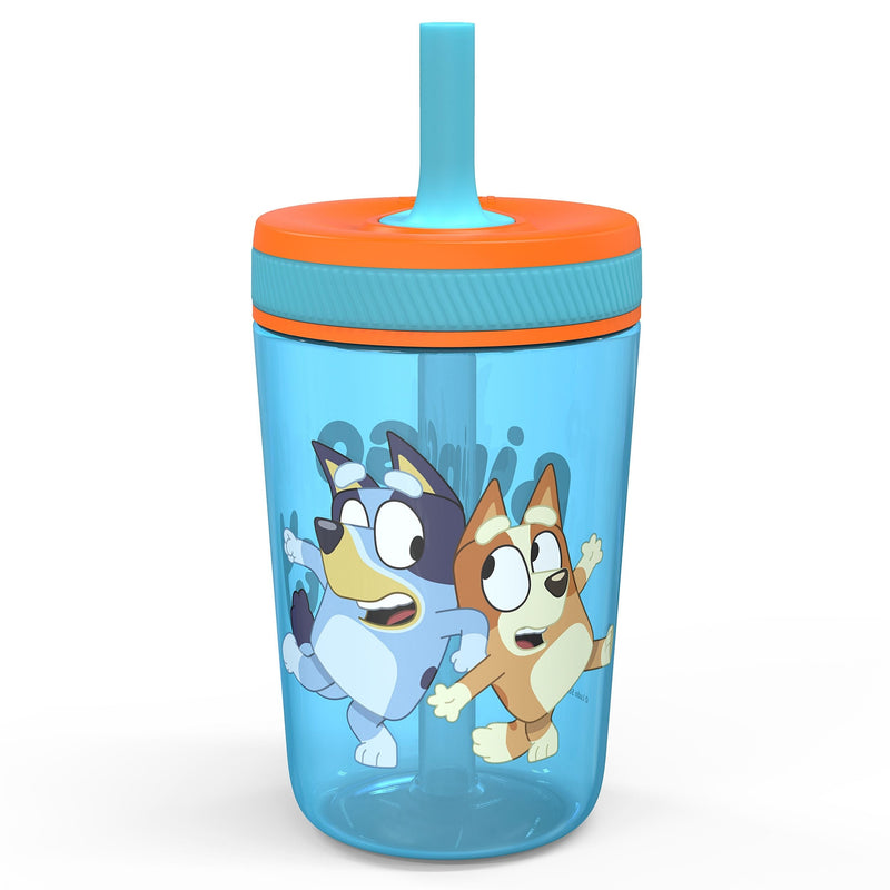 Zak Designs Bluey Kelso Straw Water Bottle for Kids, 50-oz B3
