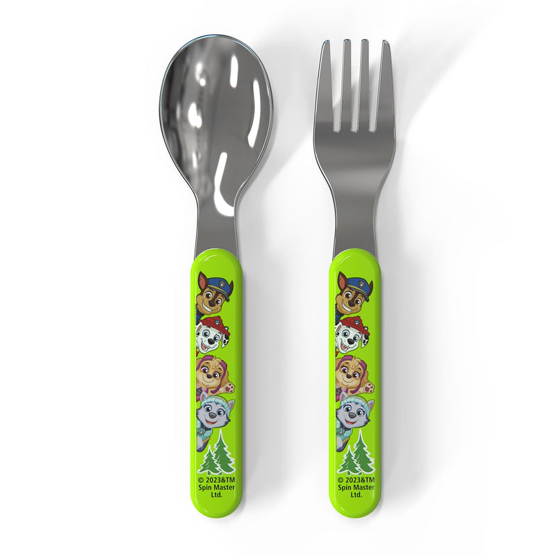 Zak Designs Paw Patrol Flatware Set with Fork & Spoon, 2-Pc H4