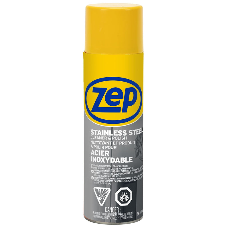 Zep Stainless Steel Cleaner and Polish Spray, 414-mL X4