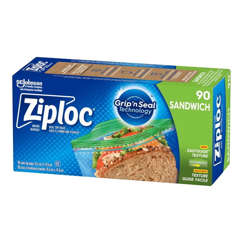 Ziploc Grip'n Seal Plastic Sandwich Bags, 750-mL, 90-pk Z4