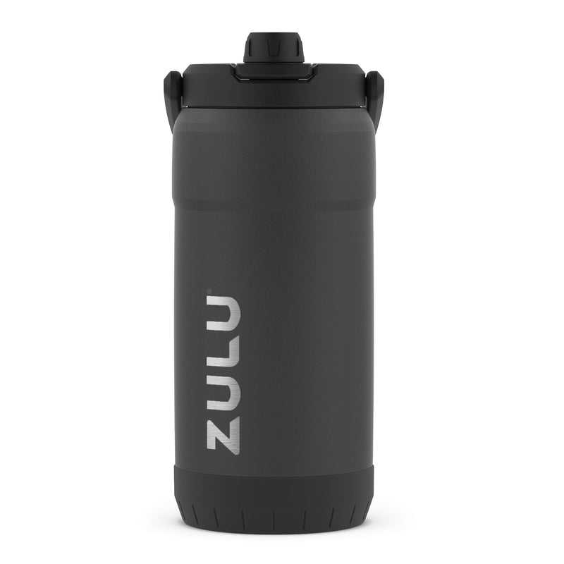 Zulu Mammoth Vacuum Insulated Stainless Steel Water Jug, 101-oz, Black, with Leakproof Lid W3