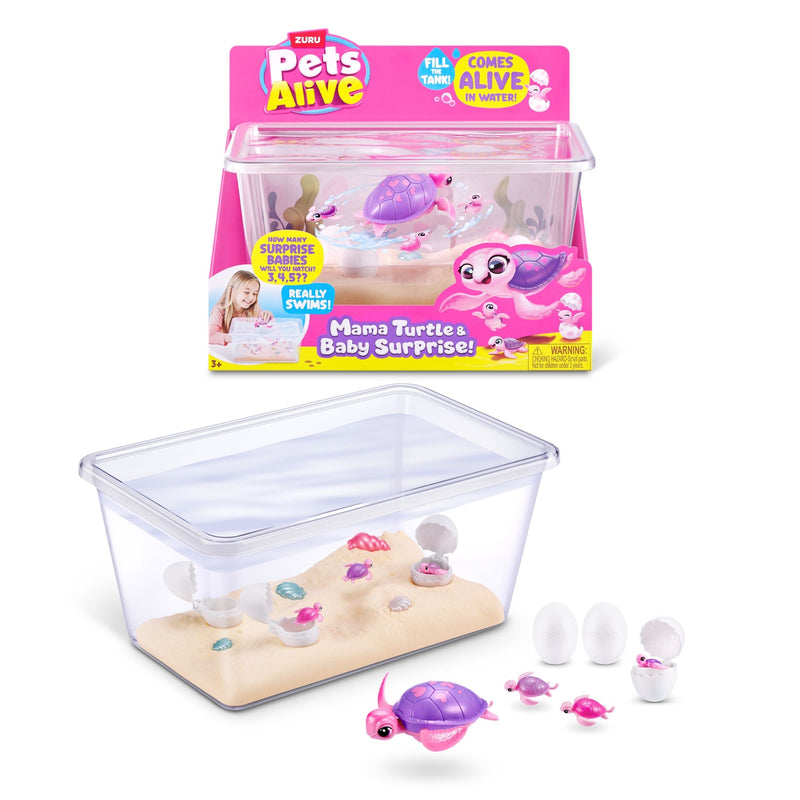 Zuru Pets Alive Mama and Turtle Surprise for Ages 3+ U6