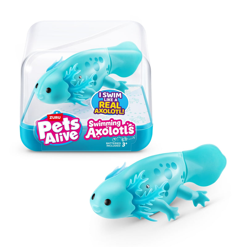 Zuru Pets Alive Realsitic Swimming Axolotl for Ages 3+ N1