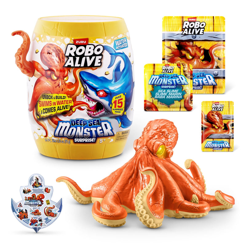 Zuru Robo Alive Deep Sea Monster Surprise Unboxing Playset Capsule for Ages 5+ G6