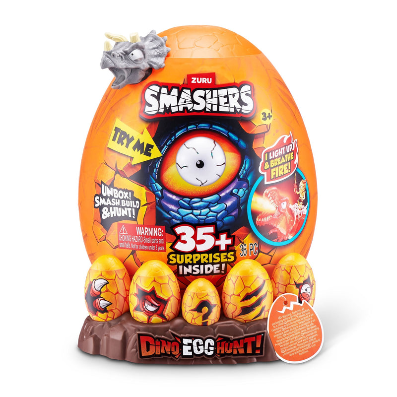 Zuru Smashers Dino Egg Hunt Mystery Playset Capsule for Ages 3+, Assorted Figures S9
