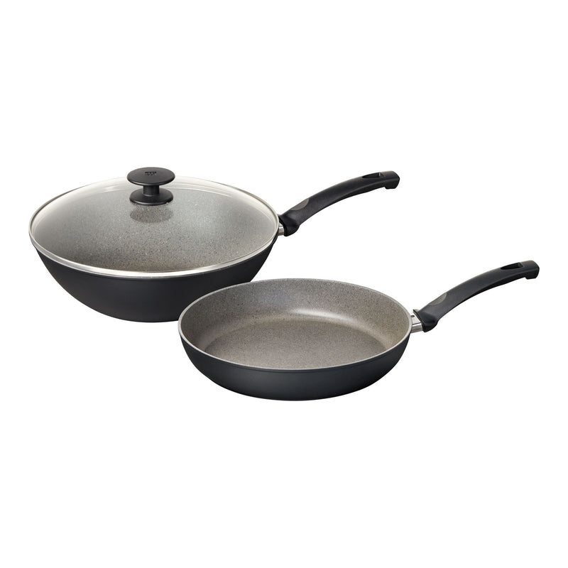 Zwilling 3-Piece Frying Set with 28-cm Frypan and 30-cm Wok D2