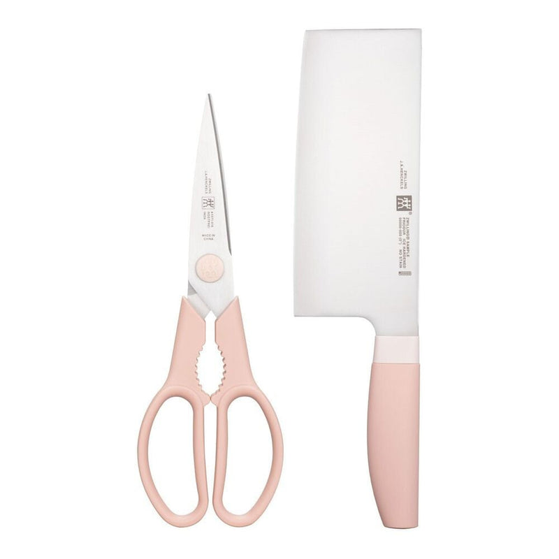 Zwilling Multi-Purpose Stainless Steel Scissors & Knife Set, Pink, 2-pc C7