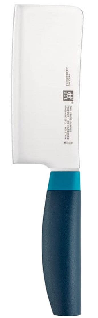 Zwilling Now Stainless Steel Knife Block Set with Blade Sharpener & Knife Block, Blue, 7-pc S1